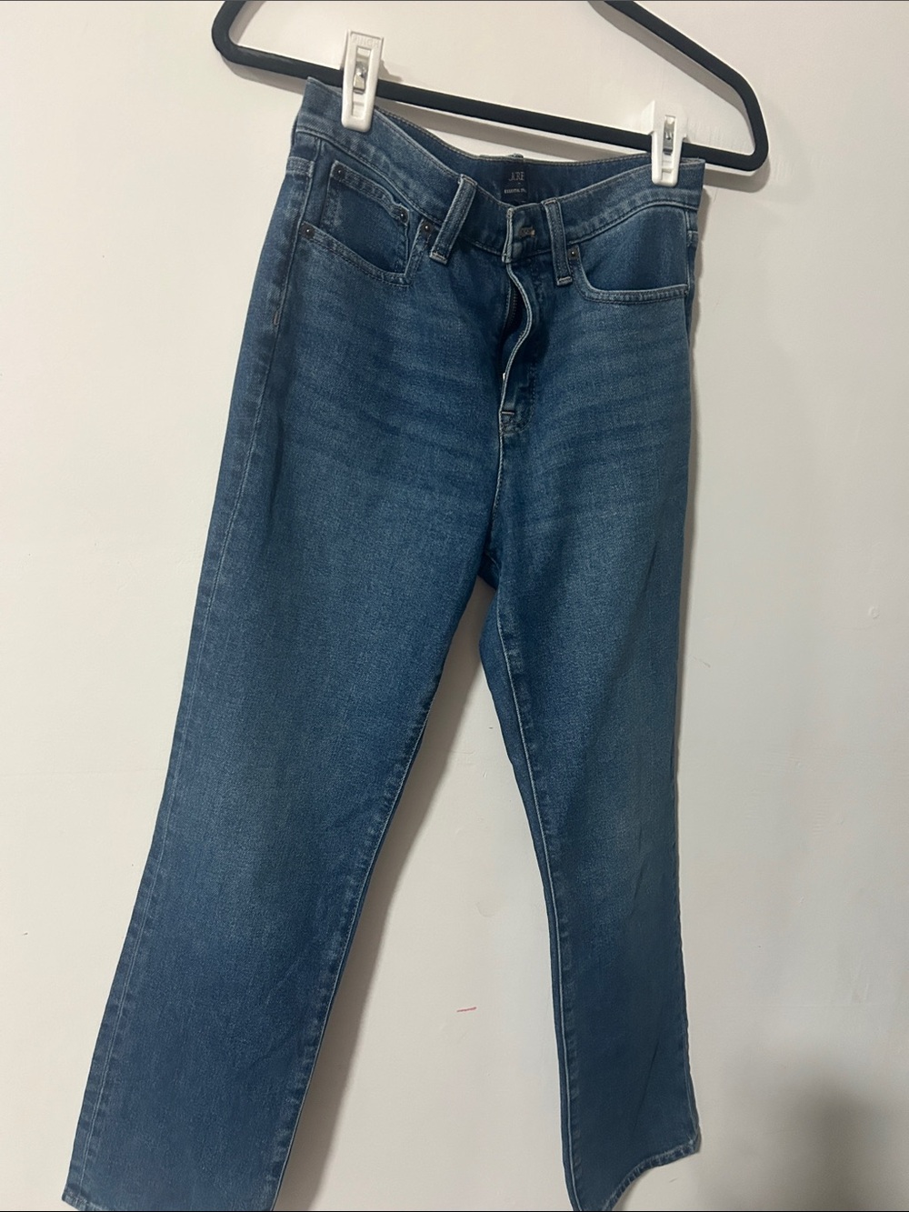 J. Crew Women's Straight-Leg Denim Jeans in Medium Blue